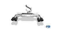 FOX Half system from catalyst 2x100 Typ 25 black enamelled - with 2 electronic flaps - Seat Ateca Cupra 4x4 5FP