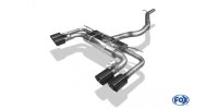 FOX Half system from catalyst 2x100 Typ 25 black enamelled - with 2 electronic flaps - Seat Ateca Cupra 4x4 5FP