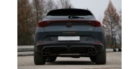 FOX final silencer with 2 exhaust flaps - 2x115x85 Typ 32 right/left Kupfer-Look - Cupra Formentor 4x4 VZ5