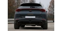 FOX final silencer with 2 exhaust flaps - 2x115x85 Typ 32 right/left Kupfer-Look - Cupra Formentor 4x4 VZ5