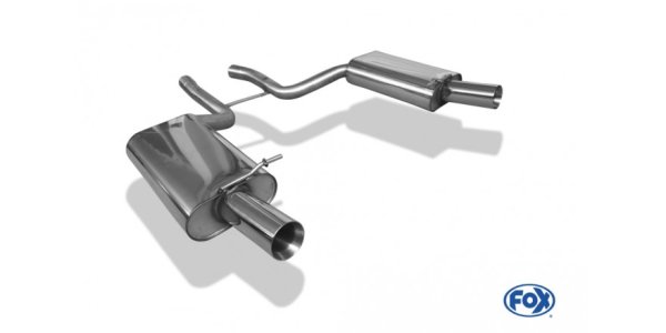 FOX Endschalldämpfer rechts/links - 1x90 Typ 24 rechts/links - Audi A4 quattro B7 3,2