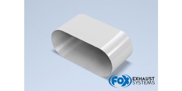 FOX damper jacket completion 650 (262x116mm) - length: 250 mm stainless steel - 3D-sheet