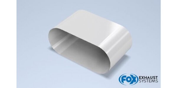 FOX damper jacket completion 650 (262x116mm) - length: 300 mm stainless steel - 3D sheet