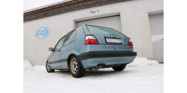 FOX Endschalldämpfer - 1x63 Typ 23 - VW Golf II 19E