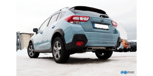 FOX Final Silencer across exit 145x65 Typ 59 - Subaru XV G5