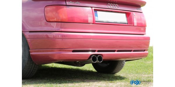 FOX final silencer - 2x76 Typ 10 - Audi 80/90 - Typ 89/B3 Limousine/Coupe/80 B4 Cabrio (Models with Special bumper)