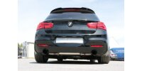 FOX Final Silencer across exit 1x100 Typ 25 black enamelled - BMW F20/F21 118i with OPF