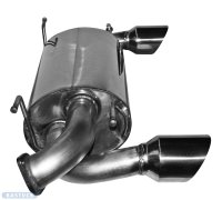 Bastuck rear silencer with single tailpipe cut 30°...