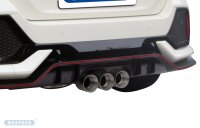 Bastuck Rear silencer with 3 x Ø 100 mm central tail pipes, RACE Look - 17+ Honda Civic FK7/FK8 Type-R