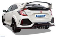 Bastuck Rear silencer with 3 x Ø 100 mm central tail pipes, RACE Look - 17+ Honda Civic FK7/FK8 Type-R