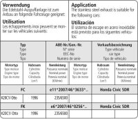 Bastuck Flanschdichtung - 17+ Honda Civic FK7/FK8 Type-R