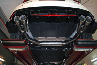 Bastuck Rear silencer with rear pipe with double tailpipe 2 x Ø 100 mm, cut 30° (RACE design) - Honda Civic FK2R Type-R