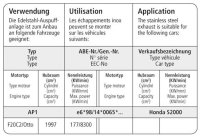 Bastuck Endschalldämpfer mit Einfach-Endrohr 1 x Ø 100 mm (im Audi TT Armaturen-Design) Endschalldämpfer LH - Honda S2000