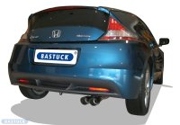 Bastuck Rear silencer with double tailpipes 2 x Ø 76 mm, cut 20° - Honda S2000