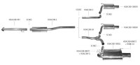 Bastuck Mittelschalldämpfer - 08+ Honda Accord CU1/CU2 (ohne Kombi)