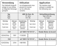 Bastuck Mittelschalldämpfer - 08+ Honda Accord CU1/CU2 (ohne Kombi)