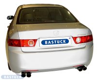 Bastuck Rear silencer with double tailpipes RH 2 x Ø 76 mm - 03-07 Honda Accord CL7/CL9/CN1