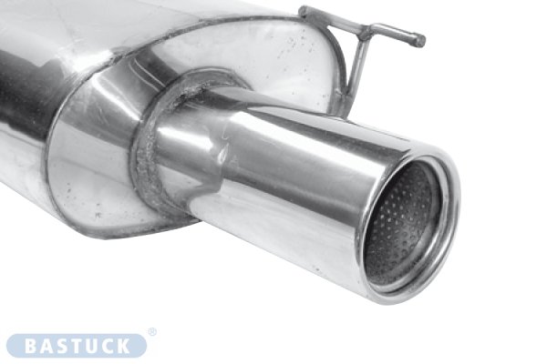 Bastuck Rear silencer with single tailpipe RH 1 x Ø 100 mm - 03-07 Honda Accord CL7/CL9/CN1