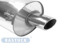 Bastuck Rear silencer with single tailpipe oval 120 x 80...