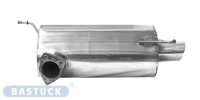 Bastuck Rear silencer with single tailpipe oval 120 x 80 mm - Mitsubishi Lancer EVO IX