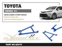 Hardrace Rear Lower Bar 4-Point - 21+ Toyota Sienna XL40