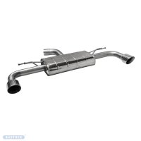 Bastuck Rear silencer with single tailpipe LH + RH 1 x...