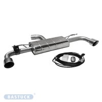 Bastuck Rear silencer with single tailpipe LH + RH 1 x...