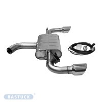 Bastuck Rear silencer with single tailpipe LH + RH 1 x...