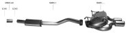 Bastuck Rear silencer with 2 tailpipes oval 120 x 80 mm central exit - 98-05 Mazda MX-5 NB