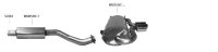 Bastuck Rear silencer with double tailpipe 2 x Ø 90 mm with inward curl, cut 20° central exit - 05-15 Mazda MX-5 NC