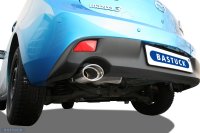 Bastuck Single tailpipe oval cut 20° 120 x 80 mm - 09+ Mazda 3 BL 1.6/2.0 Petrol (w/o DISI) + Diesel