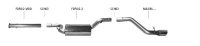 Bastuck Single tailpipe oval cut 20° 120 x 80 mm - 09+ Mazda 3 BL 1.6/2.0 Petrol (w/o DISI) + Diesel