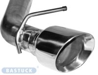 Bastuck Single tailpipes cut 30° RACE look 1 x Ø 100 mm - 09+ Mazda 3 BL 1.6/2.0 (w/o DISI) Petrol + Diesel