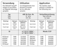 Bastuck Vorschalldämpfer - Mazda 323 F BJ