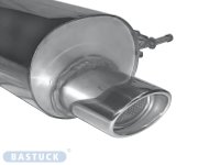 Bastuck Rear silencer with single tailpipe oval 120 x 80 mm - Mazda 323 F BJ