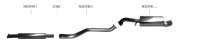 Bastuck Rear silencer with single tailpipe oval 120 x 80...