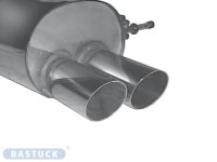 Bastuck Rear silencer with double tailpipes 2 x Ø 70 mm- Mazda 323 F BJ