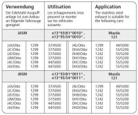 Bastuck Verbindungsrohr - 95-01 Ford Fiesta JAS/JBS (ohne Diesel) / Ford Puma / Mazda 121