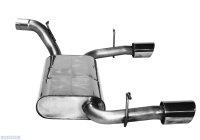 Bastuck Rear silencer transverse with single tailpipe LH...