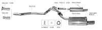 Bastuck Front link pipe for rear silencer LH + RH - 09+...