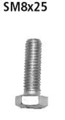 Bastuck Screw for flange gasket 8x25