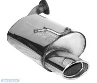 Bastuck Rear silencer with single tailpipe oval 120 x 80 mm LH - 09+ Toyota Verso 3