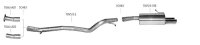 Bastuck Rear silencer with double tailpipes 2 x Ø 76 mm with inward curl, 20° cut - 09+ Toyota Verso 3