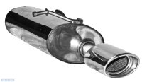 Bastuck Rear silencer with single tailpipe oval 120 x 80...