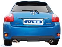 Bastuck Rear silencer with single tailpipe oval 120 x 80 mm LH - Toyota Auris Facelift