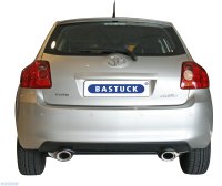 Bastuck Rear silencer with single tailpipe oval 120 x 80 mm LH - Toyota Auris (w/o Facelift)