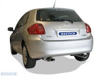 Bastuck Rear silencer with single tailpipe oval 120 x 80 mm LH - Toyota Auris (w/o Facelift)