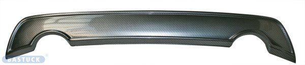 Bastuck Rear Valance insert with cut out for 2x single tailpipes - avoids having to cut the original rear valance Carbon Style - Toyota Auris (w/o Facelift)