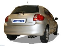 Bastuck Rear silencer with double tailpipes 2 x Ø 76 mm with inward curl, 20° cut - Toyota Auris (w/o Facelift)