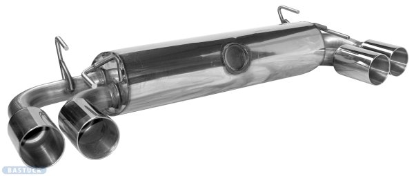 Bastuck Rear silencer with double tailpipes 2 x Ø 90 mm (with RACE Look) LH + RH - 08+ Subaru Impreza WRX STI Hatchback